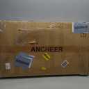 ANCHEER 56" Double Mini Trampoline for Kids, Mini Rebounder with 5-Level Adjustable Handle, Parent-Child Trampoline for Kids, Max Load 220lbs, Fun for Indoor/Outdoor (Training Blue)