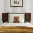AFI, Orlando Twin Adjustable Modern Solid Wood Panel Headboard, Walnut
