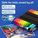 22 x ARTISTRO 24 Acrylic Paint Markers - Paint Pens for Drawing, Brush + Fine Tips - For Fabric, Rock, Glass, Wood, DIY - Art & Craft Supplies for Adults, Teens, Kids - Teacher Appreciation Gift