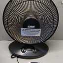 EZ-HEAT 1,000-Watt Indoor Parabolic Dish Space Heater with 70-degree Wide Oscillation and Dual Heat Settings, Adjustable Tilt, Tip Over Switch & Overheat Protection Sensor, MT-BFGD-8C