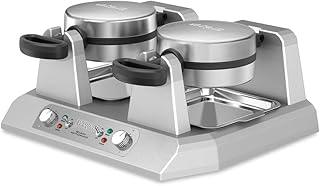 Waring Commercial WW250X Double Side by Side Belgian Waffle Maker, Coated Non Stick Cooking Plates, Produces 50 Waffles Per Hour,120V, 2400W, 5-20 Phase Plug (ONLY BOX DAMAGE, UNIT UNDAMAGED)