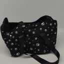 Cullaby Center Console Dog Car Seat Safe Travel for Small Dogs Under 15 lbs Detachable Washable Pet Carrier with Storage Pockets & Safety Belt,Black