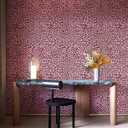 Leopard Print Peel and Stick Wallpaper, Waterproof Removable Self Adhesive Textured Wall Paper, Black and Pink Unique Funky Cheetah Contact Paper for Bedroom and Bathroom 480"X17.3"(57.6 sq. ft)