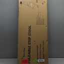 Foldable Toddler Tower, 3 Adjustable Height Toddler Standing Tower, Wooden Kids Kitchen Stool Helper with Safety Rails, Space Saving Kids Step Stool - Ages 18 Months to 6 Years (Gray)