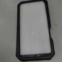 FNTCASE for iPhone 16 Phone Case: Military Grade [Built-in Screen Protector] [Kickstand] Matte Textured Drop Proof Protection Cover | Rugged Shockproof TPU Protective Sturdy Cases - Black