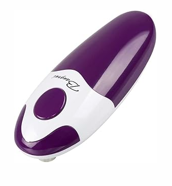 Kitchen Automatic Safety Cordless One Tin Opener&Bangrui Professional Electric Opener.One-touch switch .Smooth can edge. Being friendly to left-hander and arthritics! (Purple)