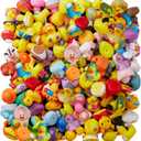 100 Pack Rubber Duck for Jeeps Ducking - 2" Bulk Floater Duck for Kids - Baby Bath Toy Assortment with Bag - Party Favors, Bath Time, Birthdays, and More (100 Varieties)