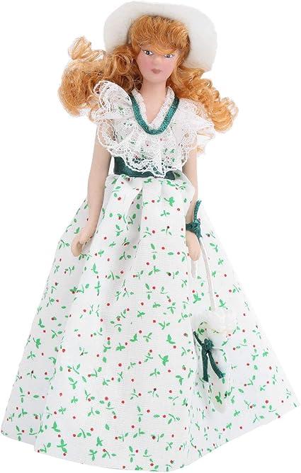 1:12 Miniature Porcelain Doll Green Dress Women Lady Doll Elegant Dollhouse Accessory 1:12 Miniature Dollhouse Decoration Dollhouse Accessories 1:12 Miniature Porcelain Doll Green Dress Women Lady Doll Elegant Dollhouse Accessory 1:12 Miniature Dollhouse Decoration Dollhouse Accessories