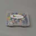 1 LB Mixed Shapes Glass Mosaic Tiles for Crafts Bulk, Colorful Opaque Recycle Glass Pieces for Mosaic Projects, Home Decoration, Adult & Kids DIY Hobbies (10 Square Mix)