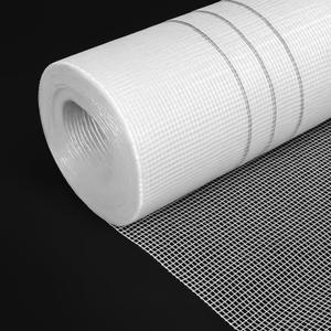 1 x 328 ft Fiberglass Mesh Roll White Plastering Mesh Enhanced Strength and Stability for Wall Crack Interior Exterior Wall Construction and Ceilings Seam Repair Reinforcement