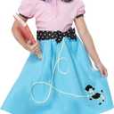 California Costumes Girls 50'S Sock Hop Dress Child Costume Pink/Blue, M