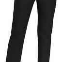Urban CoCo Women's Elastic Waisted Work Pants Business Casual Office Pants Trousers with Pockets (Large, Black)