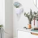 Hand Wall Vase, White Hand Sculpture for Kinetic Art,Unique Wall Spooky Hand Decor, Hanging Vase for Unique Decoration in Living Rooms, Entrance and Room,Palmistry vase Statue (White)