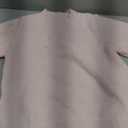 Verdusa Women's Furry Fuzzy Sweater Puff Short Sleeve Pullover Knit Sweater Cropped Sweaters, Pink, Medium