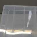 Molain 24 Grids Large Plastic Organizer Box, Clear Storage Box with Adjustable Dividers Container Craft Storage for Jewelry, Art DIY Crafts, Washi Tapes, Fishing Tackle, Beads and Small Parts