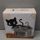 Stainless Steel Cat Water Fountain Automatic Drinking Fountain, Quiet Circulating Water Bowl, Dishwasher Safe, Indoor Pet Fountain for Hydrated Healthy Cats (Stainless Steel, 4L Corded)