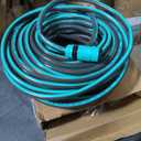 1/2 Inch Garden Hose 100 ft with 8 Pattern Spray Nozzles and Holder Heavy Duty Flexible Garden Water Hose for Yard, Lawn, Car Wash and Outdoor Watering