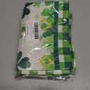 3 x XCHI Green Plaid Four-Leaf Clovers Shamrocks Horseshoes St. Patrick's Day Table Runner Table Decoration for Party Home Kitchen Dining Holiday Decor 13x72 Inch