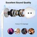 2 Packs for iPhone Headphones Wired Earbuds/Earphones Nosie Reduction Built-in Microphone & Volume Control Headsets Compatible with iPhone 14/13/12/11/XR/XS/X/8/7/SE/Pro/Pro Max