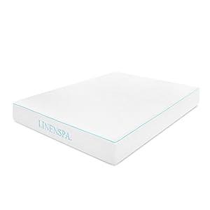 LINENSPA 10 Inch Gel Memory Foam Mattress - Dual Layered - CertiPUR-US Certified - Medium Feel - 10 Year U.S.  - Twin XL Size