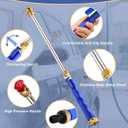 2026 Upgraded Jet Nozzle Power Washer for Garden Hose, 2-In-1 High Pressure Wand with 2 Different Nozzles and Quick Connectors, High Pressure Washer Tools For Patio Car Window Pet Washing (blue)