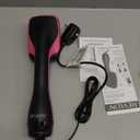 REVLON One-Step Hair Dryer and Styler, All-in-One Detangling and Straightener Brush for Salon-Quality Smooth, Straight Hair, More Shine and Less Frizz, Black (1 Count (Pack of 1))