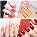 2 x 2pcs Hard Gel Nail Brush, Premium Nylon Builder Gel Art Brushes for Nails French Manicure Design Brush Easy To Use And Clean Nail Hard Gel Brushes Tool for Home And Professional Nail Salons