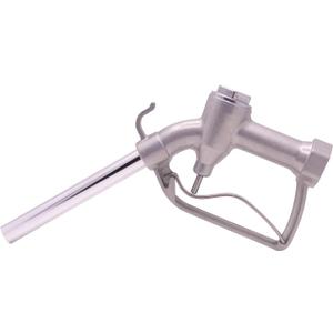 1" NPT Manual Fuel Nozzle with Hook, Max Flow Rate 32 GPM,50 PSI for Manual & Electric Fuel Pumps 1" Inches(OD=25mm) Straight Spout Used For Gravity Tank Diesel Gasoline Oil Biodiesel