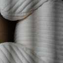 Blissful Diary Reading Pillow for Sitting in Bed, Large Flannel Back Pillow Bed Sitting Up for Adult & Children, Backrest Cushion for Sit Up in Couch or Floor, Dorm Essentials, Cream White