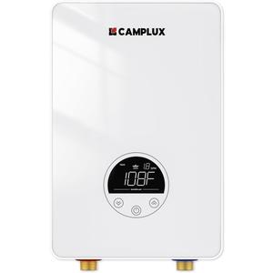 CAMPLUX Tankless Water Heater Electric 4.5kW 110~120V Small Instant Hot Water Heater, Point-of-Use, Save Space for Sink Wall Mounted LED Digital Display CSA Certified TE05