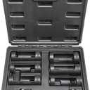 Strut Nut Socket 16mm 18mm 19mm 21mm 22mm 24mm with 12 Point 1/2" Drive Suspension Strut Spreader Socket 8pc Shock Absorber Tool