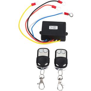 KIMISS Wireless Winch Remote Control Kit, 12V 24V Universal Winch Wireless Remote Control Switch Receiver Kit for Truck ATV SUV