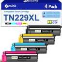 TN229XL Toner Cartridges High Yield Replacement for Brother TN229 XL TN-229XL Compatible for MFC-L3780CDW MFC-L3765CDW MFC-L3720CDW HL-L3280CDW HL-L3220CDW HL-L3300CDW Printer(4 Pack, Tri-Color)