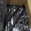 SORCEDAS Portable Wardrobe Closet Storage Organizer Metal Hanging Rack Non-Woven Fabric 34 Inch Black