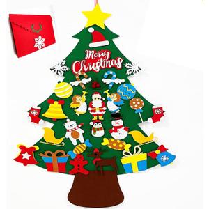 Felt Christmas Tree - 3.5 FT DIY Felt Christmas Tree Set for Toddlers, with Storage Bag, 33Pcs Glitter Ornaments for Kids Christmas Crafts Christmas Decorations
