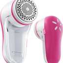 POPCHOSE Fabric Shaver, Lint Remover for Clothes, Electric Lint Shaver with 6-Leaf Blades, Sweater Shavers to Remove Pilling for Clothing, Couch, Furniture, Fuzz, Lint Ball, Bobbles, Pink