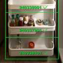 240338001 (TOP) & 240337901 (MIDDLE) & 240338101 (BOTTOM) Door Shelf Bin Racks Compatible with Frigidaire Refrigerator