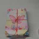 Locmeo 24 Pcs Butterfly Party Favor Bags with Handles Reusable Non Woven Butterfly Goodie Bags Pink Blue and Purple Candy Treat Gift Bag for Girl Boy Birthday Baby Shower Party, 8 x 4 x 10 Inch