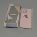 for iPhone 16 Pro Case, Liquid Silicone Case with Camera Protection Soft Gel Rubber Cover with Microfiber Lining Shockproof Protective Phone Case for iPhone 16 Pro 6.3", Chalk Pink