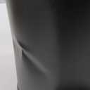 TIPGO 1.2 Gallon Small Black Trash Can, 4.5 Liters Bathroom Garbage Can with lid, Mini Step Trash Bin, Stainless Steel Wastebasket for Bathroom, Bedroom, Office (Matte Black)