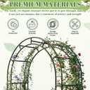 7FT Garden Arch Arbor Heavy Duty Metal Arbour Archway Garden Arch Trellis for Climbing Plants Outdoor