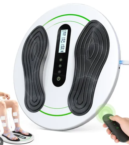 Uoboo Transcutaneous Electrical Nerve Stimulator, EMS Foot Massager for Neuropathy, EMS Foot Stimulator with 10 Modes 20 Intensities, Electric Foot Massager with 4 TENS Unit Muscle Stimulator Pads