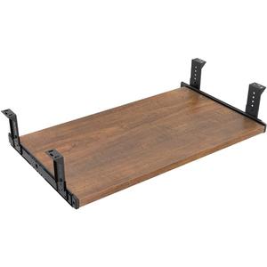 FRMSAET Furniture Accessories Office Product Suits Hardware 20/24/30 inches Keyboard Drawer Tray Wood Holder Under Desk Adjustable Height Platform. (24 inches, Brown) (Medium)