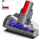 Mini Motorized Tool Brush Head Compatible with Dyson V7 V8 Cyclone V10 V11 V15, Anti-Tangle Attachment Replacement Head Suitable for Long Hair and Pet Hair