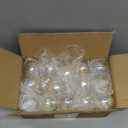 30Pcs Christmas Iridescent Ornaments Balls, 2.4" Transparent Plastic Ornaments with Removable Silver Cap Hanging Cords for Xmas Holiday Home Party Decor DIY Crafts