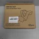 HOUSE DAY Closet Organizers and Storage, College Dorm Room Essentials - 60 Pack Clear Clothes Hanger Connector Hooks, Heavy Duty Hangers Organization, Premium Space Saving Hangers