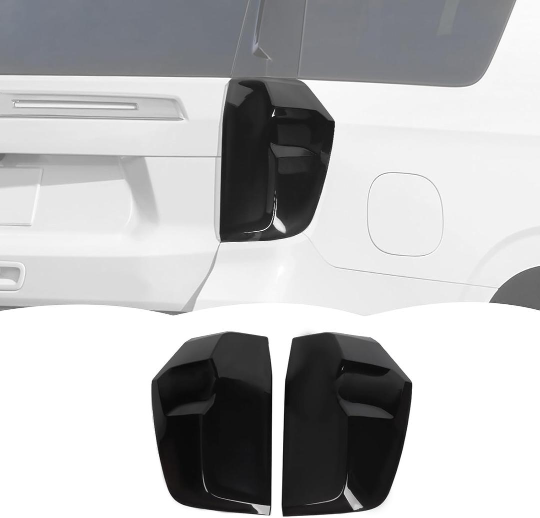RT-TCZ Smoked Black Tail Light Lamp Cover Guard Trim Decoration Exterior Accessories for Chevy Suburban 2020-2023,for Chevy Tahoe 2020-2023