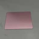 HONKID Metal Aluminum Mouse Pad Pink, Office and Gaming Thin Hard Mouse Mat Double Sided Waterproof Fast and Accurate Control Mousepad for Laptop, Computer and PC,9.06"x7.08",Rose Gold
