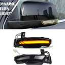 2Pcs Amber Sequential Blink Dynamic LED Side Mirror Marker Lights for Dodge Durango WD 2011-2022 2023