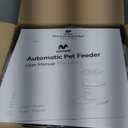 IMIPAW Automatic Cat Feeders, 3L Timed Cat Dry Food Dispenser with Desiccant Bags, Dual Power Supply, Programmable Portion Size, 6 Meals, 20 Portions Per Day, Auto Pet Feeder for Cats and Small Dogs (White)